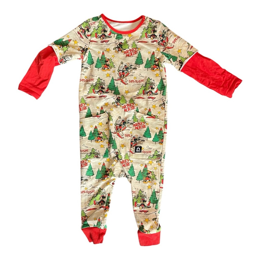 #382, Rags Festive Holiday Pajama Onesie, size 2T